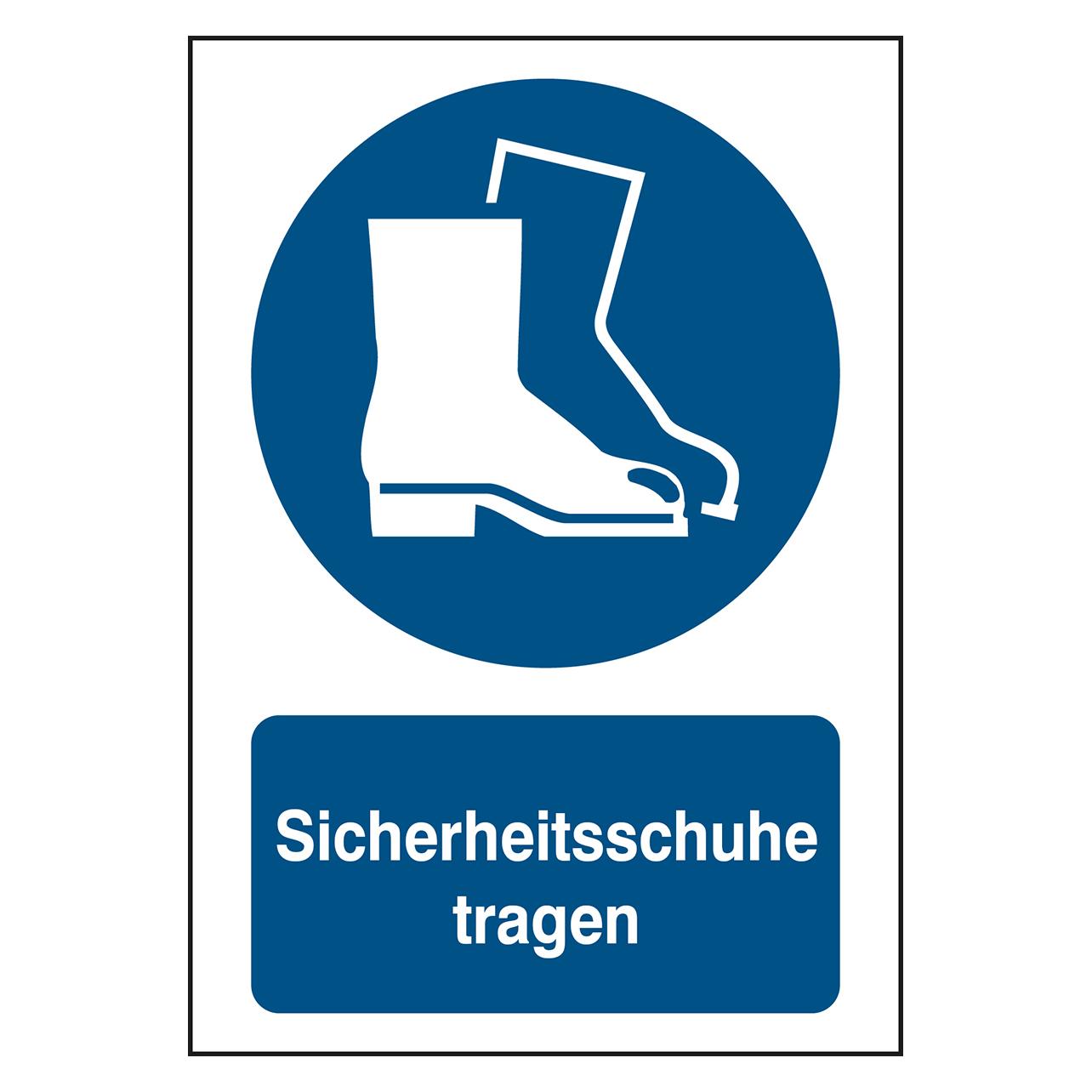 Brady ISO-Sicherheitsschild - Sicherheitsschuhe tragen (819094)