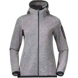 BERGANS Bergans Damen Kapuzensweat W KAMPHAUG KNITTED HOODIE, Größe XL in Beige Beige