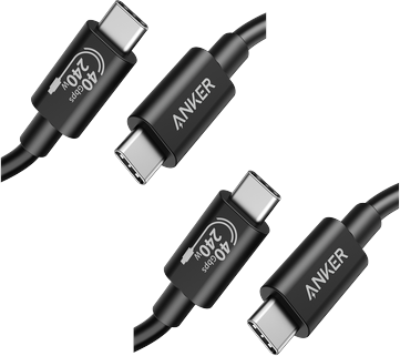 Anker 515 USB-C to USB-C Cable (Thunderbolt 4 Compatible)ï¼ˆ2 packsï¼‰
