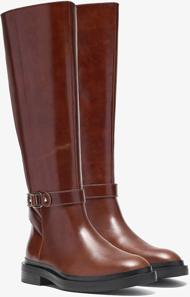 CLARKS Bottes cavalières en cuir, PREVIA BIT