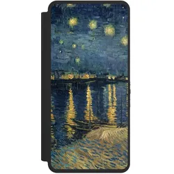 Nivocase Klapphülle für Samsung Galaxy S26 Ultra Handyhülle aus Kunst Leder NIVOflip schwarz Kunst Malerei (Samsung Galaxy S26 Ultra), Smartphone Hülle, Schwarz