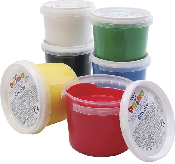 Primo Fingermaling, 6x100 Ml, 6 Farver