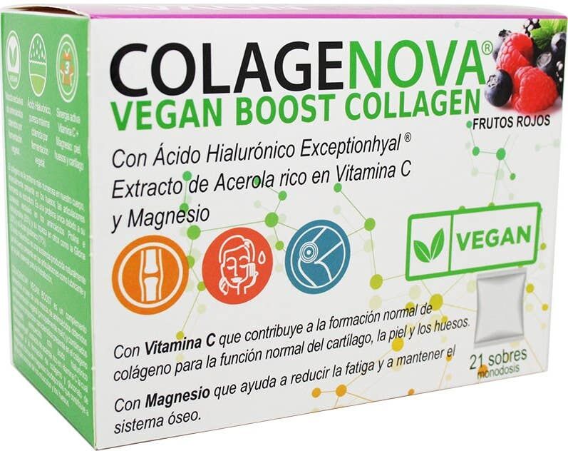 Colagenova Vegan Boost Frutos Rojos 21 sobres