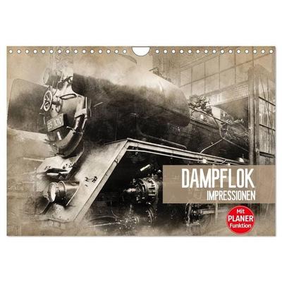 Dampflok Impressionen (Wandkalender 2026 DIN A4 quer), CALVENDO Monatskalender