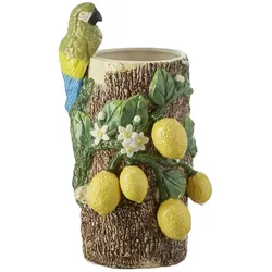 HOME STORY Vase Papagei   ¦ mehrfarbig ¦ Dolomite ¦ Maße (cm): B: 19 H: 33,2 T: 17.4