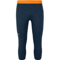Salewa, Herren, Funktionsunterhose, Boe Alpine Merion Thermal 3/4 Hose (M), Blau