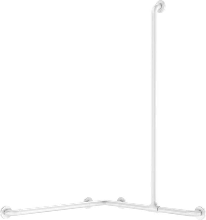 Delabie DUHA verticale verschuifbare bevestiging, diameter 32 mm, wit nylon