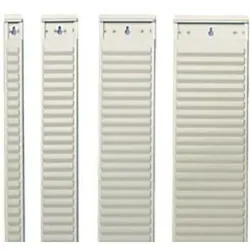 Nobo Träger für T-Karten 40 Fächer Aluminium für T-Karten Gr. 1,5 silber.