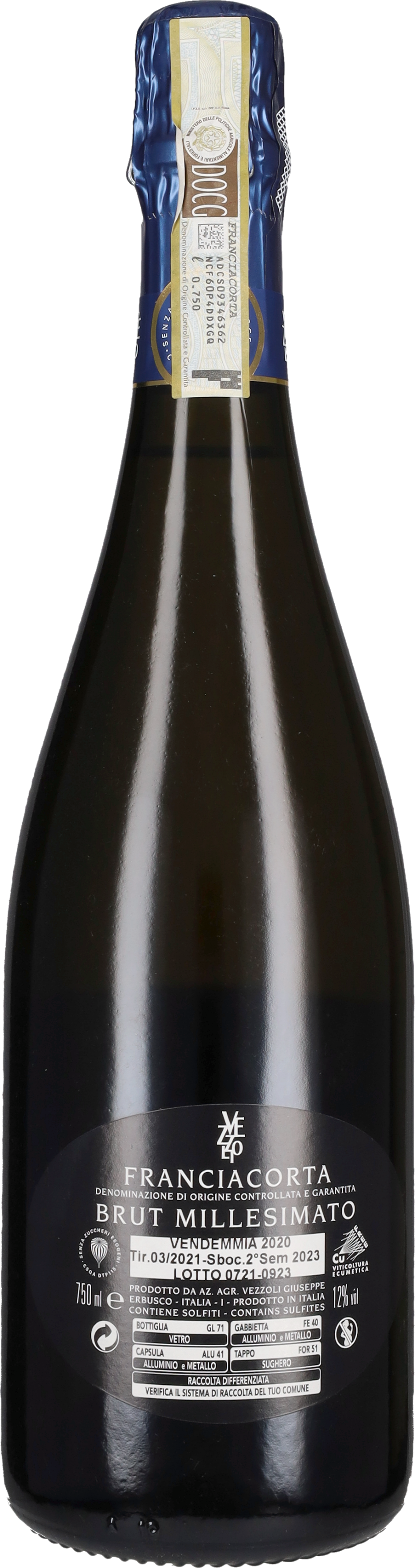 Franciacorta Brut Millesimato Vezzoli 2020