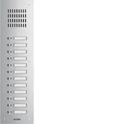 Elcom 1112180 TVG-12/1 Aussenstation für Türlautsprecher 12/1 Rund-Taster UP Edelstahl ESTA