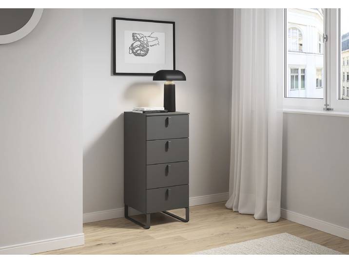 Commode Liora - 91 cm 40cm Gris/Graphite