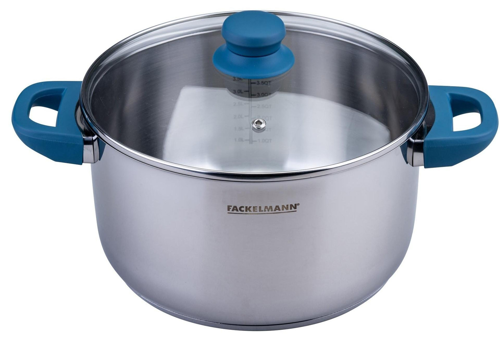 Solidchoice RVS Kookpan met Ergonomische Handgrepen, 24 cm