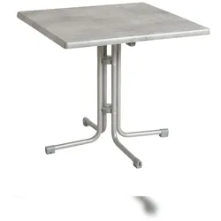 acamp Tisch piazza 70x70cm platin/cemento grigio