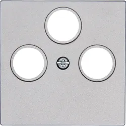Kopp 373647183 ATHENIS - Antennen-Abdeckung TV/RF/SAT, Farbe: stahl