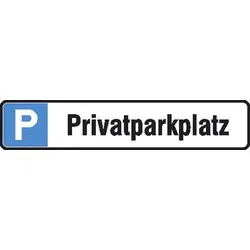 SafetyMarking® Hinweisschild P Privatparkplatz 52 cm x 11 cm