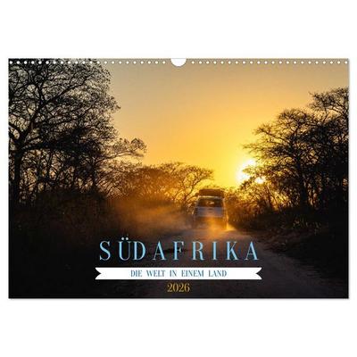Südafrika - Die Welt in einem Land (Wandkalender 2026 DIN A3 quer), CALVENDO Monatskalender