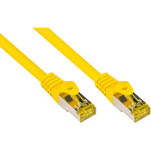 Good-Connections Netzwerkkabel 8070R-400Y, gelb, Cat 7, 500MHz, 10Gbit/s, S/FTP, RJ45 auf RJ45, 40 m