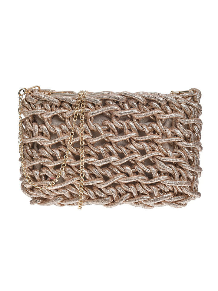 BLE Umhängetasche in Beige - (B)28 x (H)17 x (T)3 cm - onesize