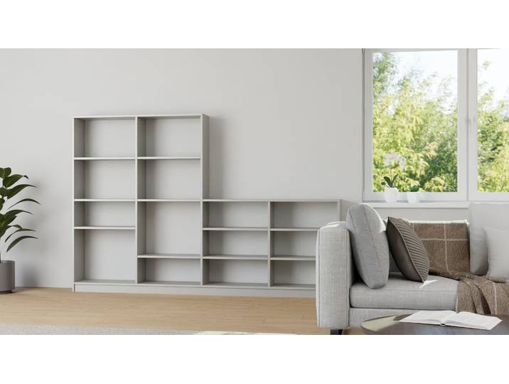 Stufenregal mit Ablage Premium Dekore Grau