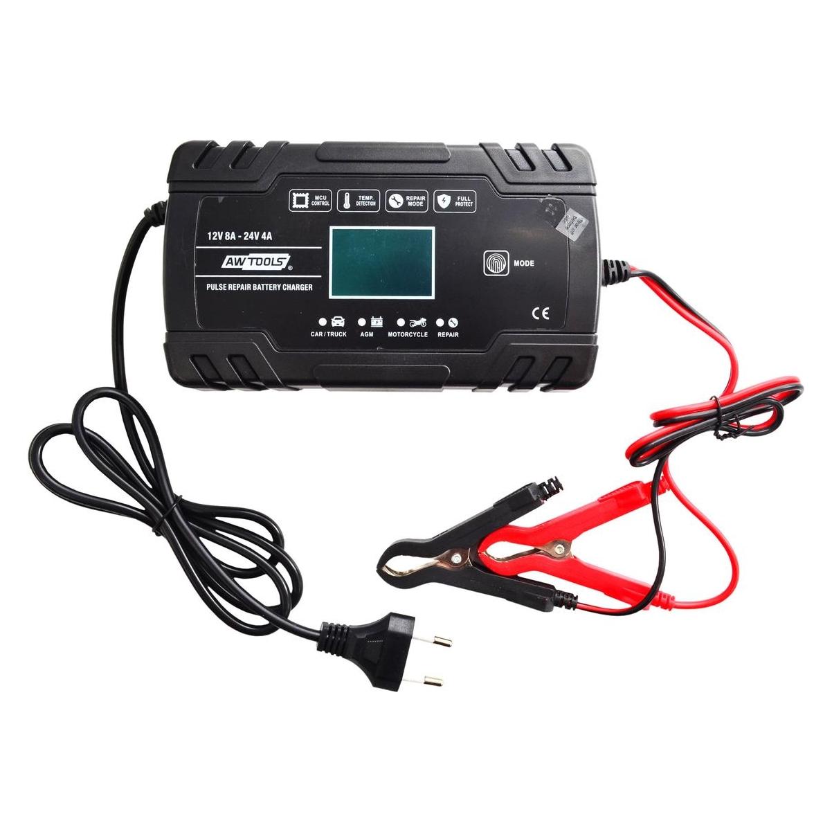 Awtools PROSTOWNIK 12 V & 24 V 8 A LCD (8 A, 12V, 24V) (72850581)