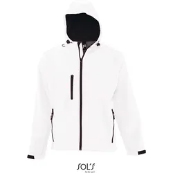 SOLS Herren Kapuzen 3-Lagen Softshell Jacke Softshell-Jacke 46602 white 3XL