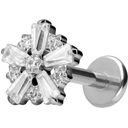 Titan Labret mit Push Fit SCHNEEFLOCKE