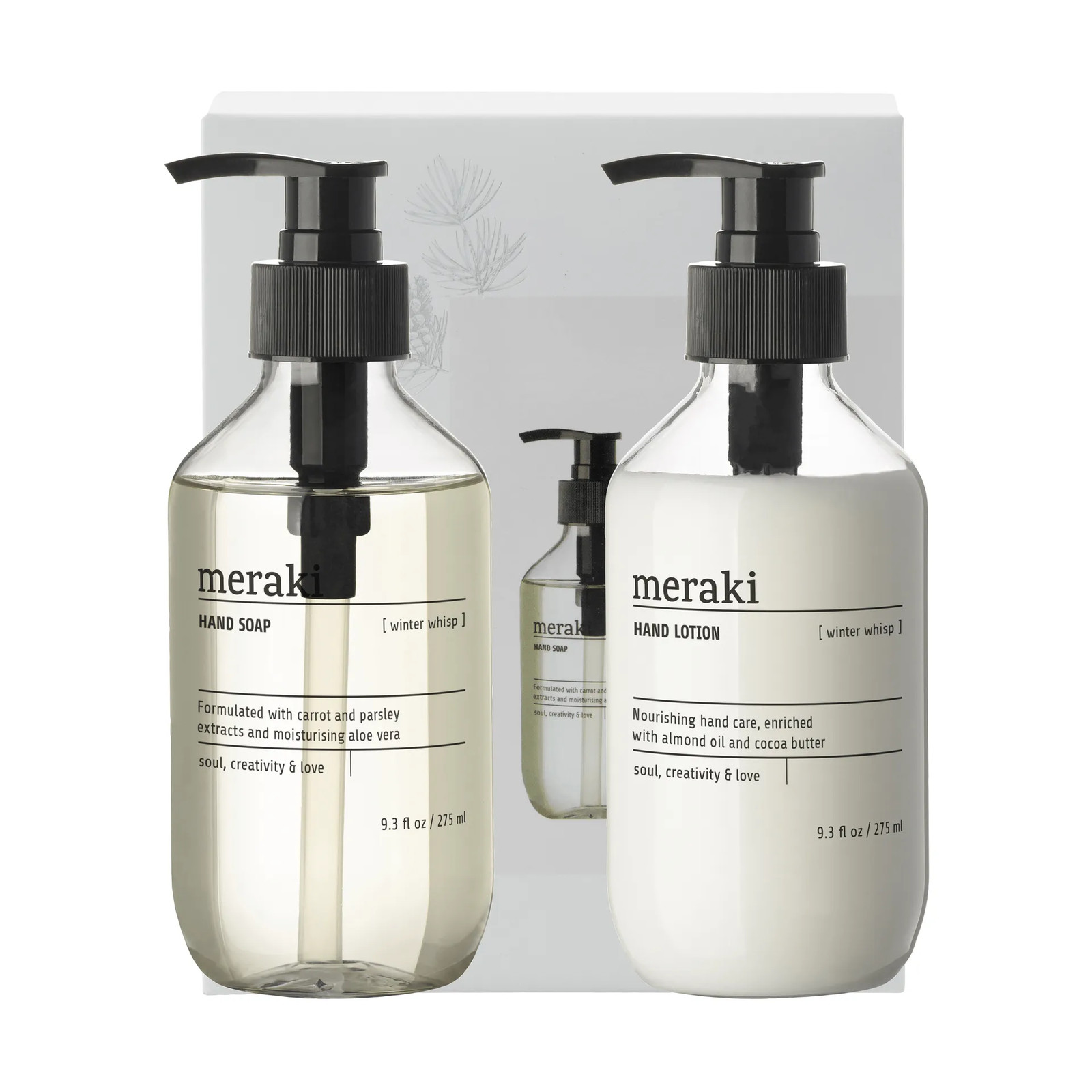 Meraki Geschenkset Handzeep en Handlotion Winter Whisp