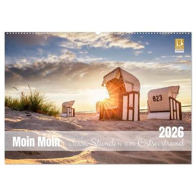 Moin Moin Schöne Stunden am Ostseestrand (Wandkalender 2026 DIN A2 quer), CALVENDO Monatskalender