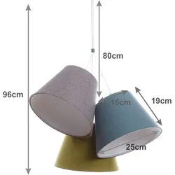 HÄNGELEUCHTE Blau 26/19 cm