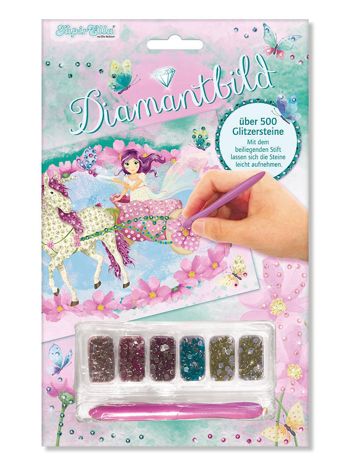 Lutz Mauder Diamond Painting-Set "Einhorn und Elfe" - ab 3 Jahren - onesize