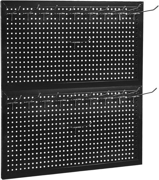 Metallisches Lochblech-Aufhängesystem - Modulares Werkzeugorganisationssystem mit 22 Teilen für Garage, Werkstatt und Schuppen