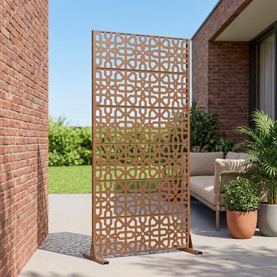 Dovelina 72'' x 47'' Privacy Metal Screen Fence Panel