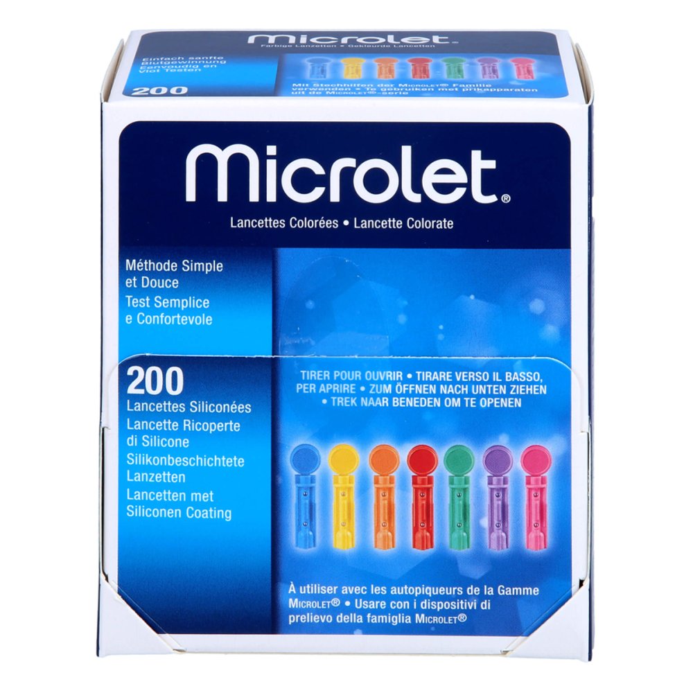 EvivaMed Handelsgesellschaft mbH Microlet Lanzetten farbig 16625392