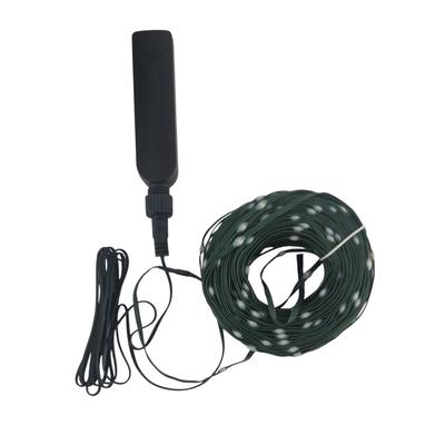 OTTO HOME LED-Lichterkette "400 LEDs, Länge 30 m, 8 Leuchtfunktionen, Timer 6/18h, USB-Ladekabel", grün, Flammen 400 Stk., Gesamtlänge 32m, Lichterketten, warmweiß, Indoor Outdoor, Garten, Balkon, Terasse
