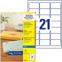 Avery, Etiketten, Adress-Etiketten