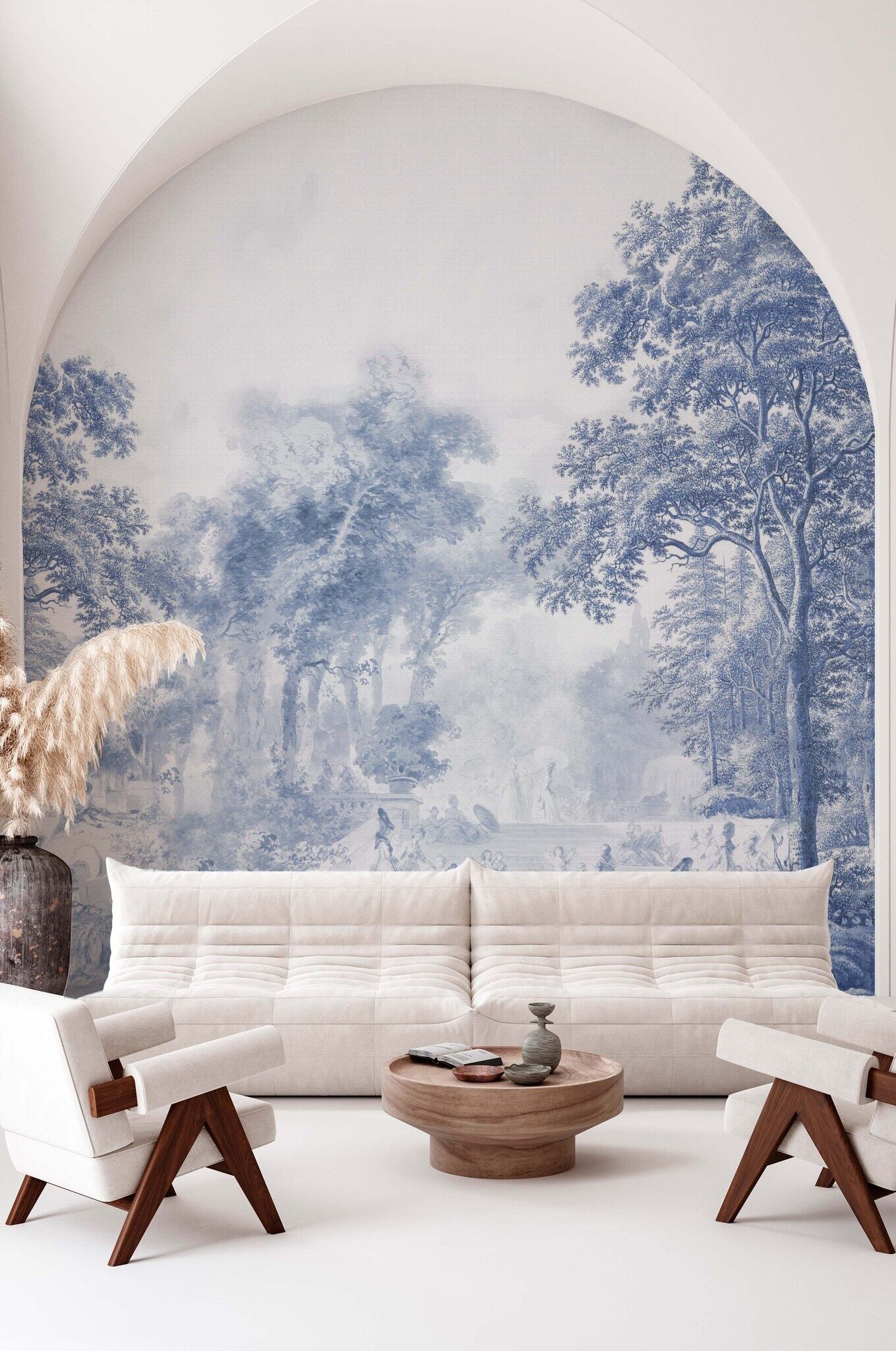 Annet Weelink Romantic Garden Blue   8785280858443   Behang