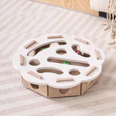 Uplifted Finds Interactive Felt Puzzle Maze Box white the Heart
