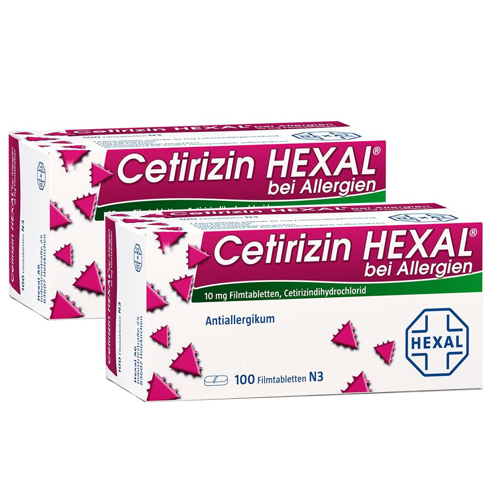 Cetirizin Hexal Filmtabletten bei Allergien 2x100 St