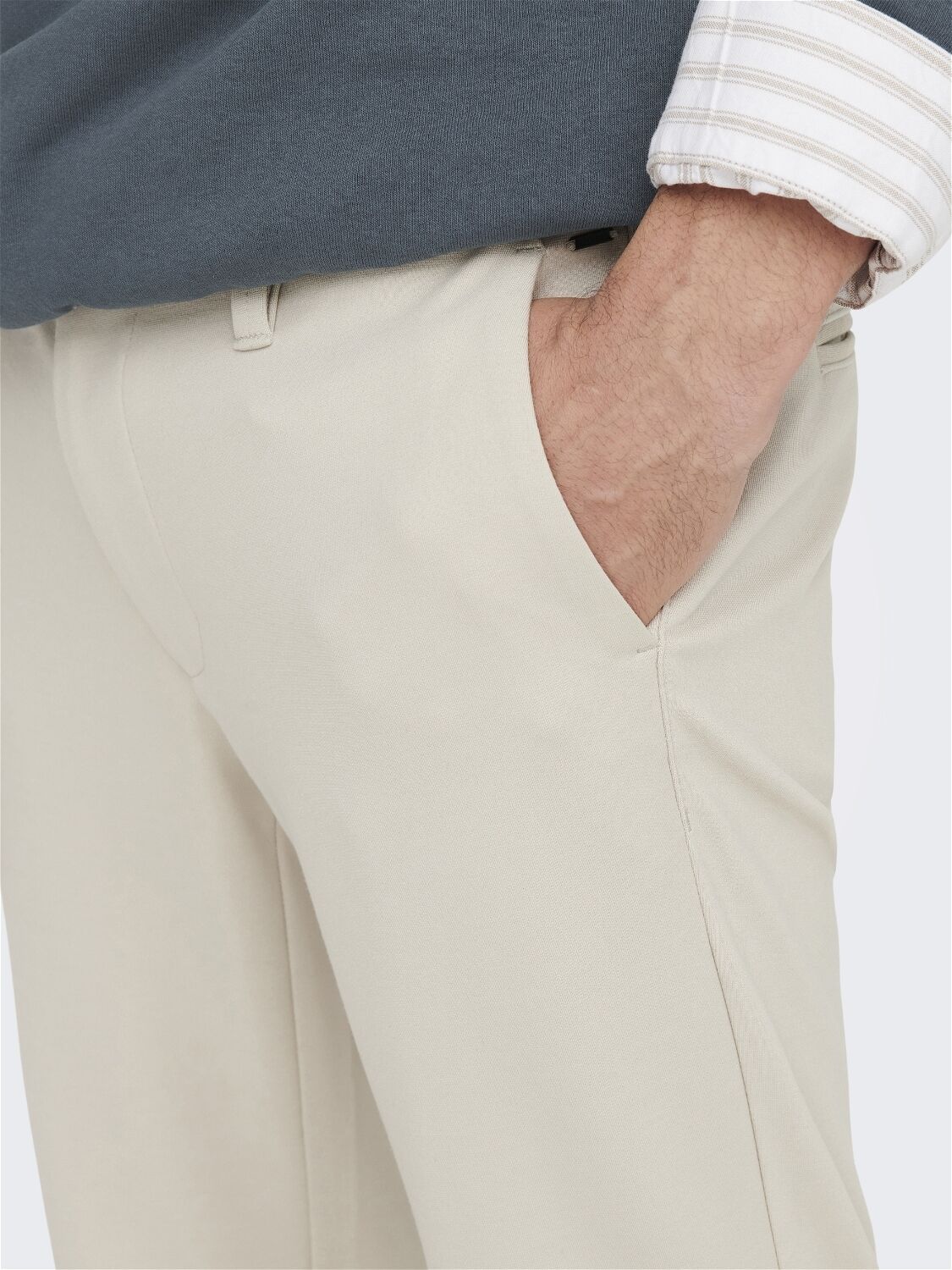 ONLY & SONS "ONSMARK SLIM GW 0209 PANT NOOS" moonstruck 29, Länge 30
