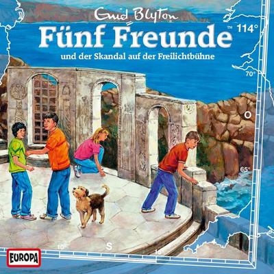 Folge 114: Fünf Freunde und der Skandal auf der Freilichtbühne - Enid Blyton,Katrin McClean, Audio, 4064066618551
