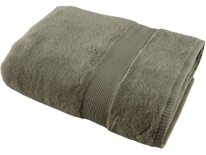 Duschtuch EGERIA Pure , grau (grün), B:90cm L:150cm, Frottier, Baumwolle, Handtücher, Duschtuch, 90x150 cm