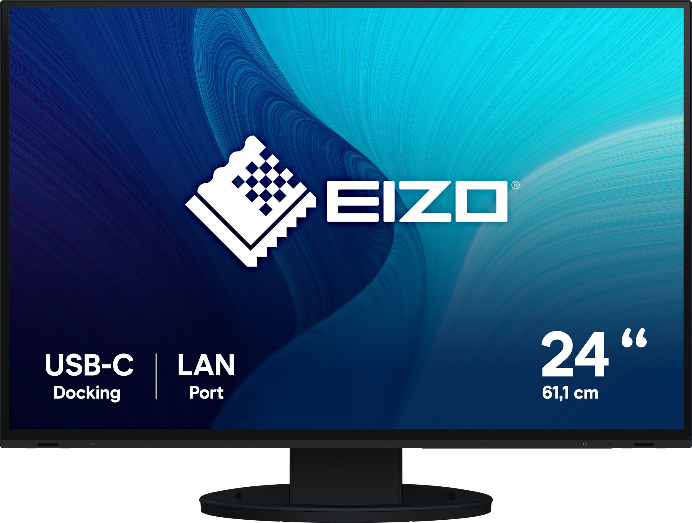 EIZO FlexScan EV2495-BK, 61,2 cm (24.1"), 1920 x 1200 Pixel, WUXGA, LCD, 5 ms, Schwarz
