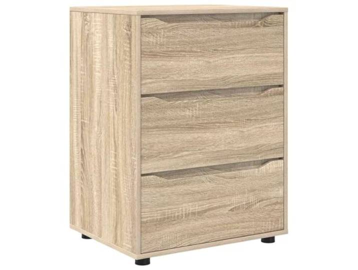 Heofavd Aufbewahrungsschrank Kommode Sonoma-Eiche 60x48x81 cm
