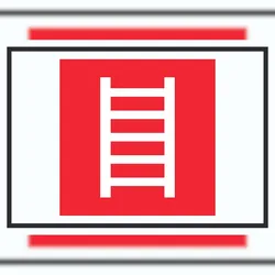 HB-Druck Leiter Symbol Schild A3 (297x420mm)