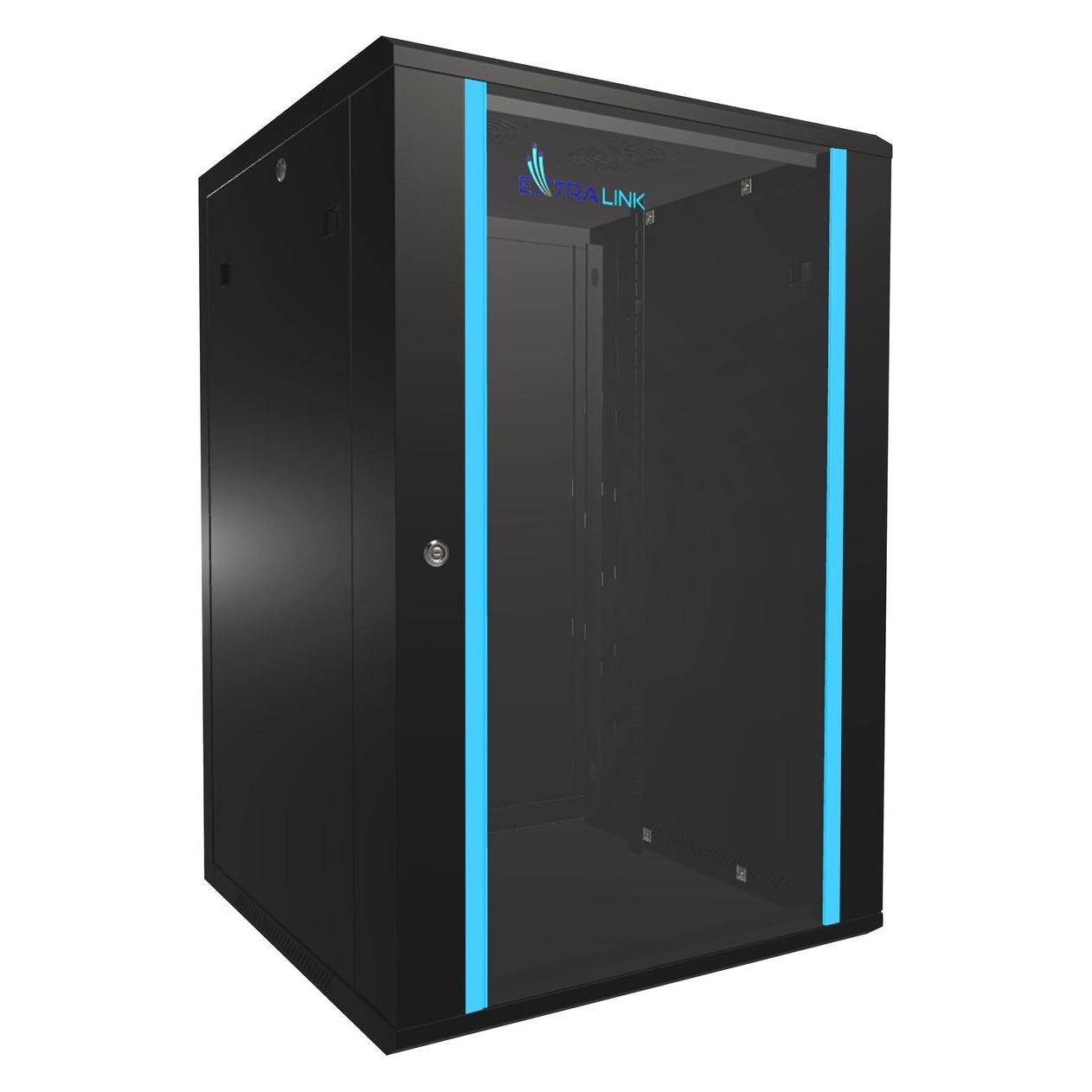 Extralink 18U 600mm rack cabinet black (18 HE, 19 Zoll Rack) (EX.16880)