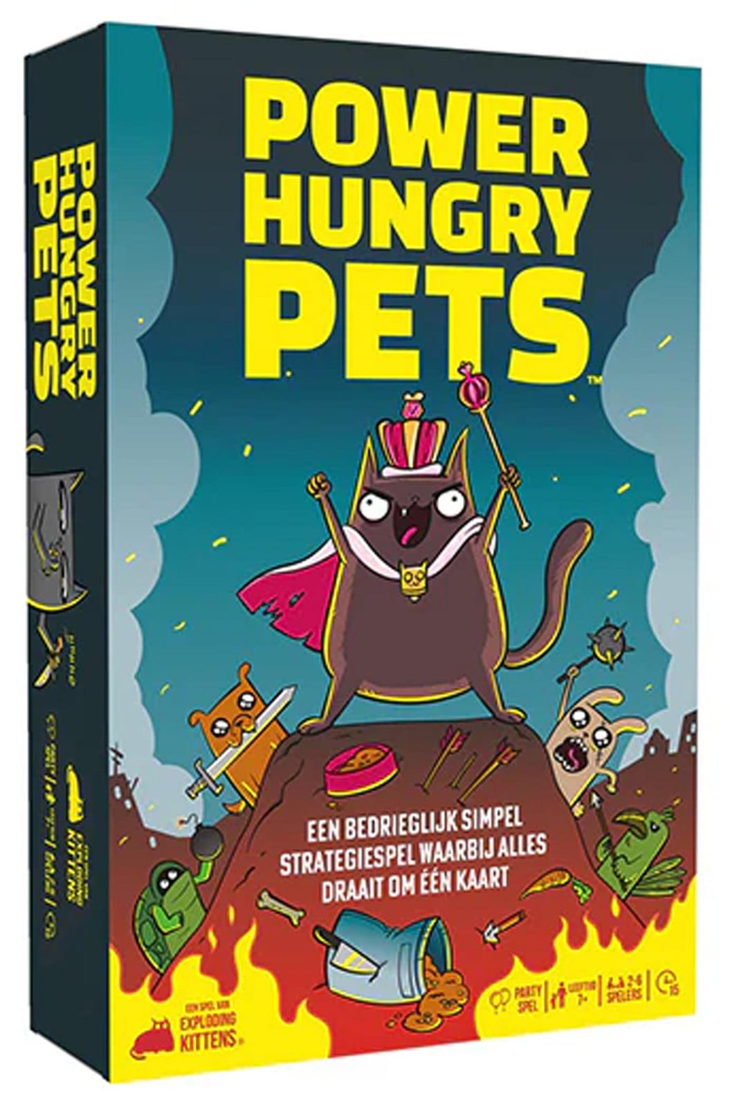 Exploding Kittens LLC Power Hungry Pets strategisch kaartspel