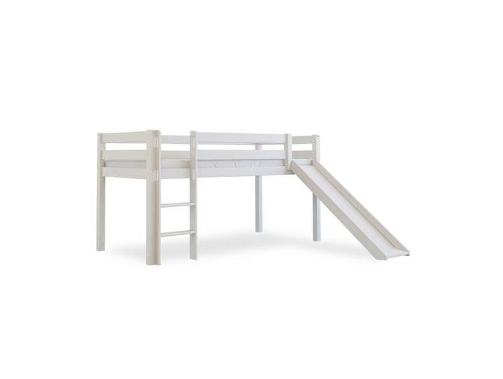 Betten-ABC Etagenbett Bubema Sam – Kinder Hochbett, Buche massiv, mit oder ohne Rutsche