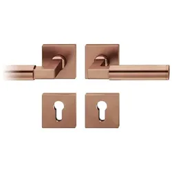 Drückergarnitur 12 1102,eck.,PZ,7,h-bronze,TS 39-58