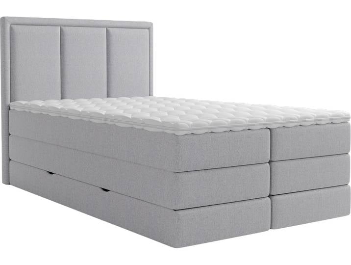 XORA Boxspringbett SWING, silber, Stoff