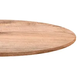 Restootab - Tischplatte Ø90 Dekor Tanin natural